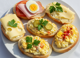 Domácí chlebíčková veka