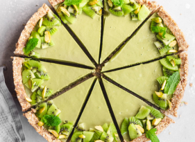 Pistáciový Matcha Latte dort