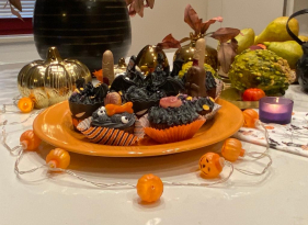 Halloweenské cupcaky