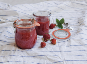 Jahodovo-broskvový džem