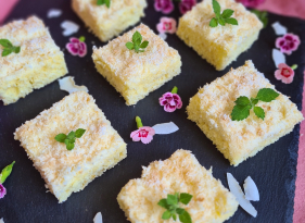 Kokosové kostky „Raffaello“ bez lepku