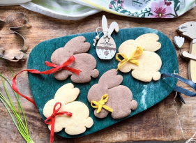 Zajíčci z bezlepkového lineckého těsta