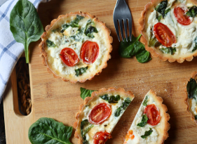 Bezlepkový quiche s ricottou