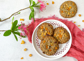 Energetické ovesné placičky bohaté na vlákninu