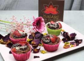 Banánové muffiny s čokoládou Iswari bez lepku