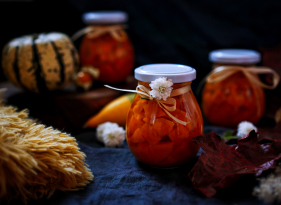 Dýňový kompot s pomerančem