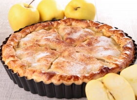 Jablečný koláč z haluškového těsta
