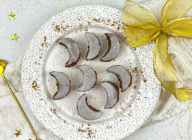 Vykrajované kakaové měsíčky bez lepku