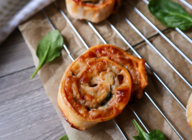 Bezlepkoví pizza šneci