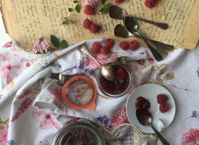 Malinovo-rybízový džem