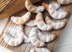 Ořechové rohlíčky