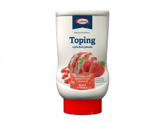 Toping s příchutí jahoda