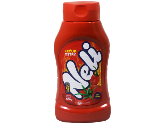 NELI  kečup ostrý 500 ml PP