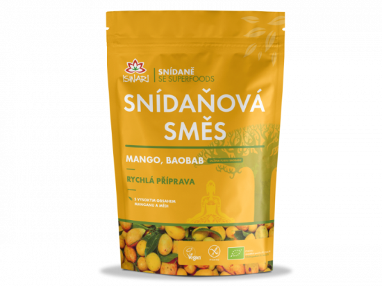 Snídaňová směs mango-baobab BIO