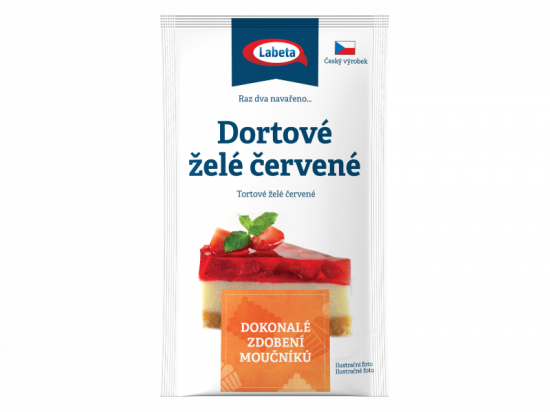 Dortové želé červené