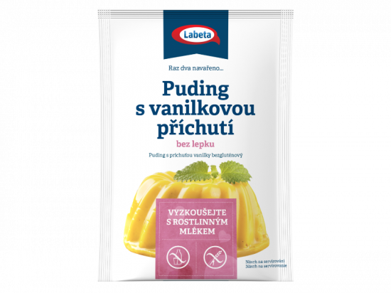 Puding s vanilkovou příchutí bez lepku