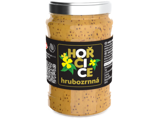 Hořčice hrubozrnná 250 g sklo