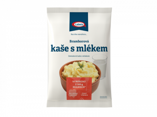 Bramborová kaše s mlékem