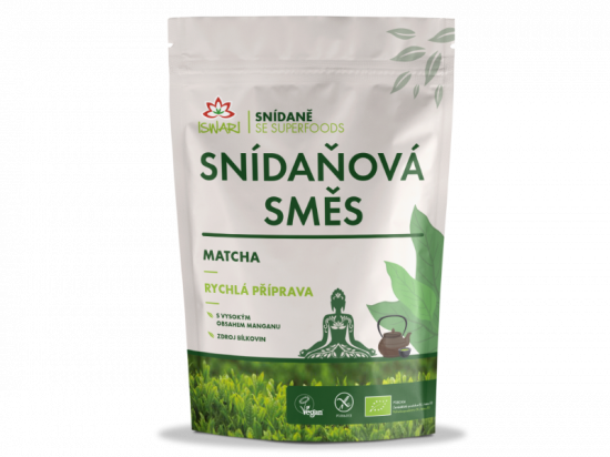 Snídaňová směs matcha BIO