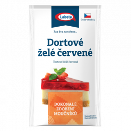 Dortové želé červené