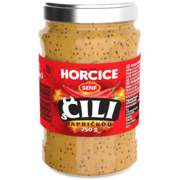 Hořčice čert 250 g sklo