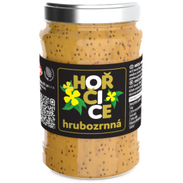 Hořčice hrubozrnná 250 g sklo
