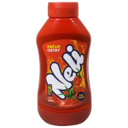 NELI  kečup  ostrý 900 ml PP