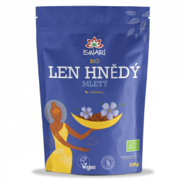 Len hnědý mletý BIO